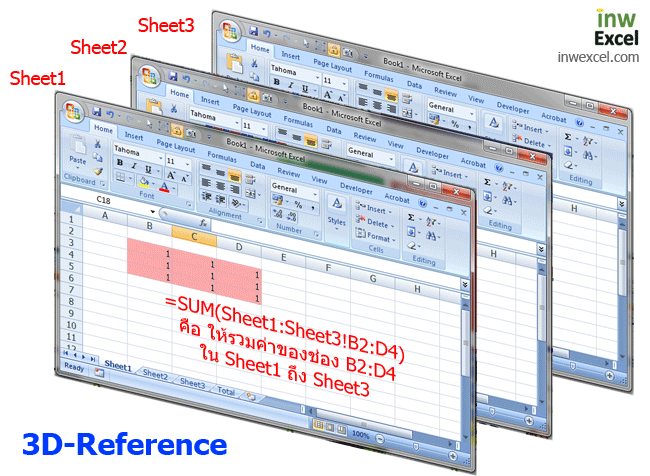 excel 3d cell reference