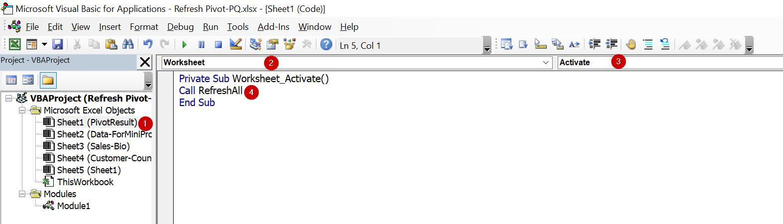 วิธีทำให้ Pivot Table และ Power Query อัปเดทโดยไม่ต้องกด Refresh เอง ...