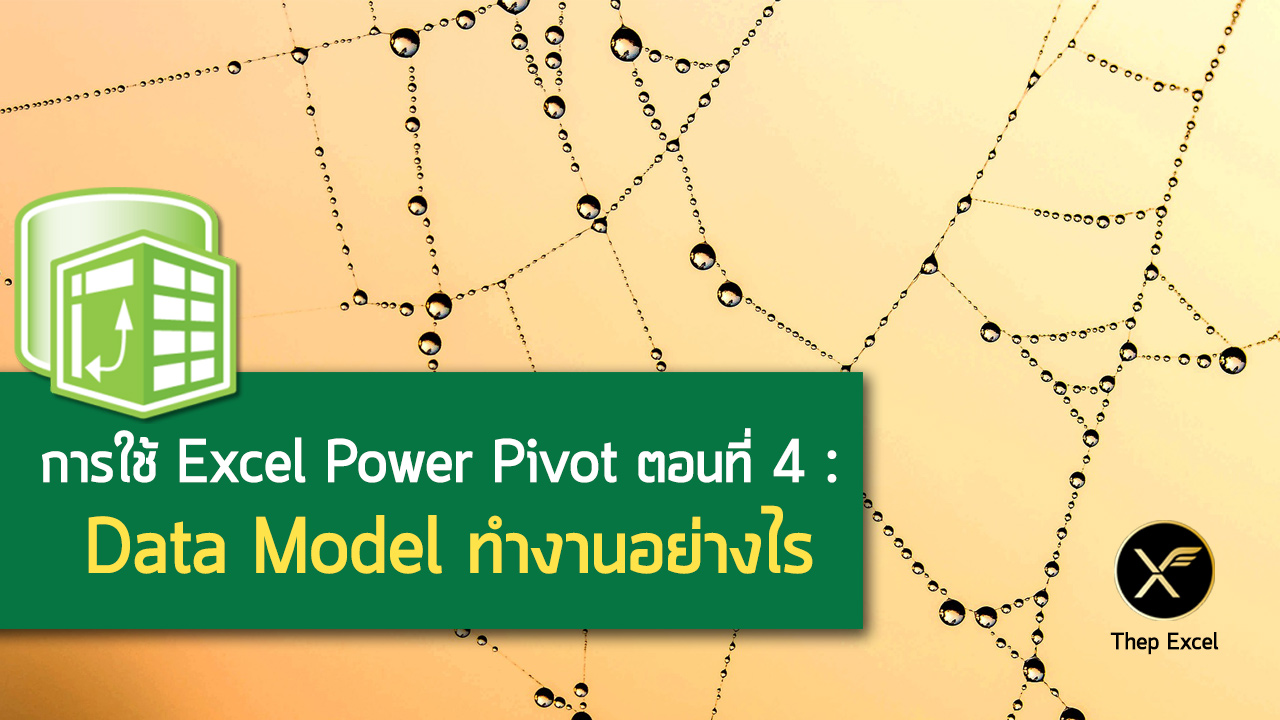 การใช้ Excel Power Pivot ตอนที่ 4 : Data Model ทำงานอย่างไร