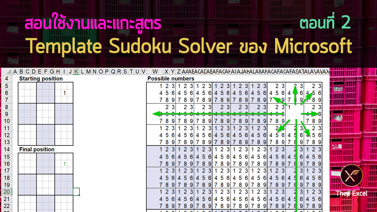 สอนใช้งานและแกะสูตร Template Sudoku Solver ของ Microsoft – Part2