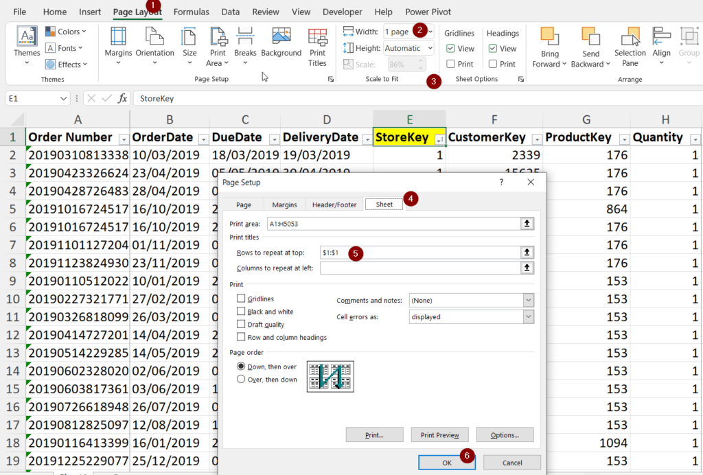 วิธีจัดหน้า Print ข้อมูลเยอะๆ ใน Excel ให้แบ่งหน้า Page Break ตามต้องการ 2