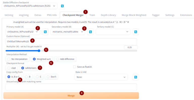 วิธีผสม Model สูตรผสมแบบโดนใจใน Stable Diffusion [Part7] - Thep Excel