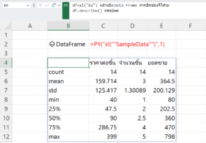 สอนใช้ Python ใน Excel ตอนที่ 1 : ลองใช้ครั้งแรก - Thep Excel