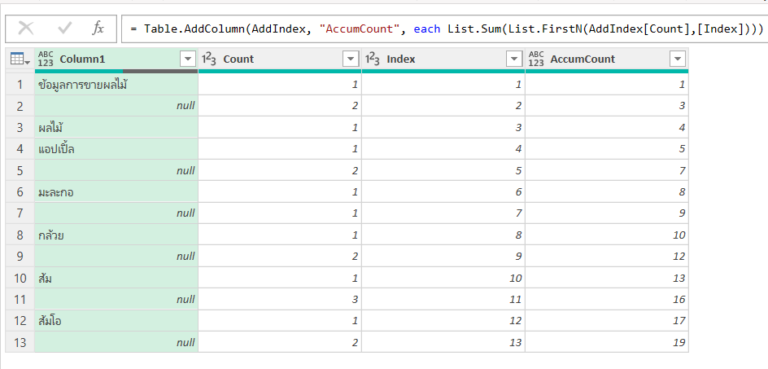 การใช้ Power Query M Code จัดการข้อมูลที่อยู่ในตำแหน่งไม่แน่นอน - Thep ...