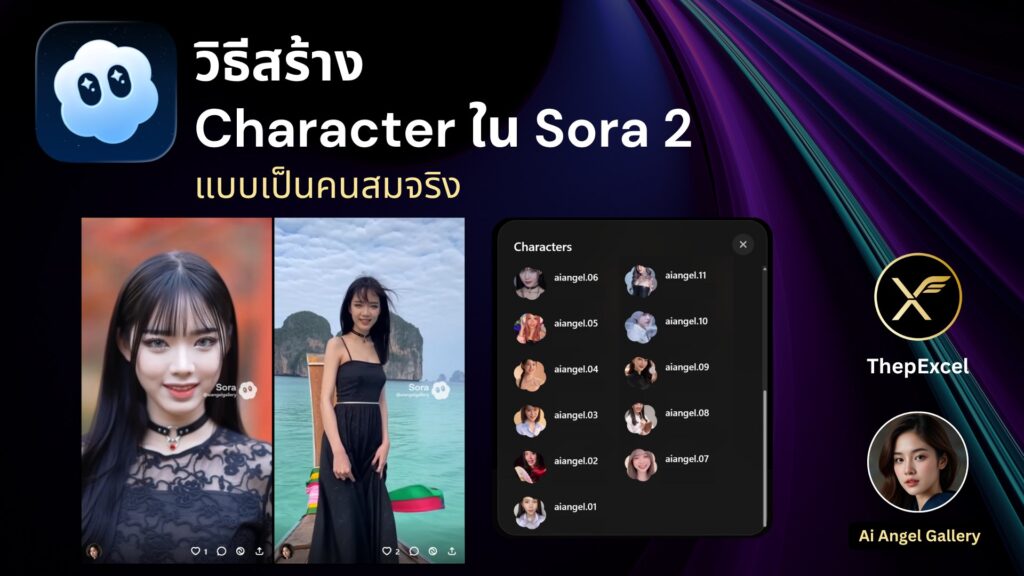 วิธีสร้าง Character ใน Sora 2 แบบเป็นคนสมจริง