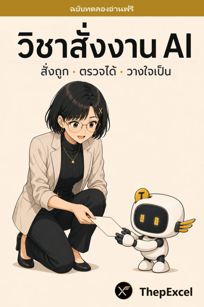 หนังสือ วิชาสั่งงาน AI (E-Book)