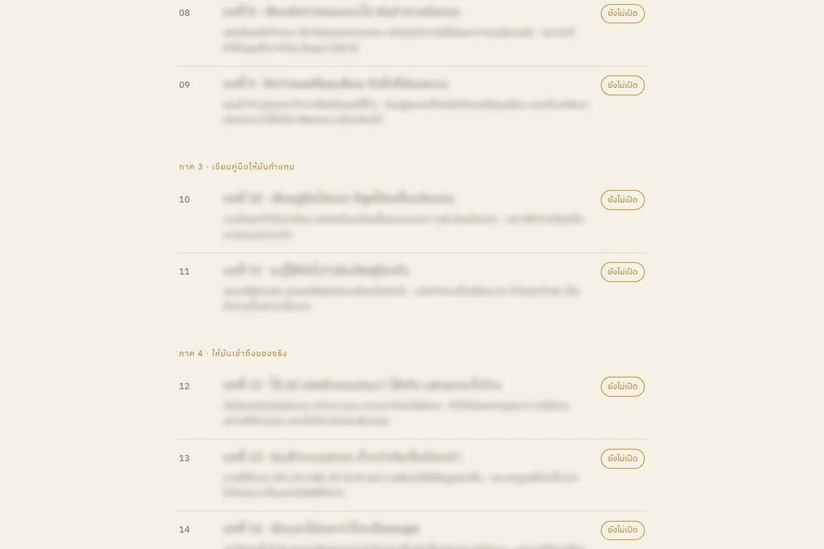 สารบัญภาคหลังของเล่มเต็ม 23 บท